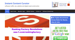 Desktop Screenshot of instantcontentcurator.com