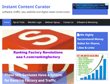 Tablet Screenshot of instantcontentcurator.com